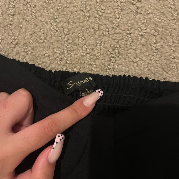 Chic One-Shoulder Black Dress - Picture 2 of 2